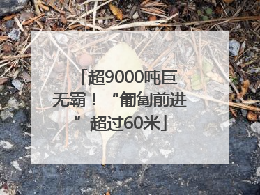 超9000吨巨无霸！“匍匐前进”超过60米