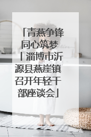 青燕争锋 同心筑梦丨淄博市沂源县燕崖镇召开年轻干部座谈会