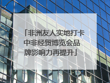 非洲友人实地打卡 中非经贸博览会品牌影响力再提升