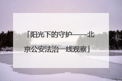阳光下的守护——北京公安法治一线观察