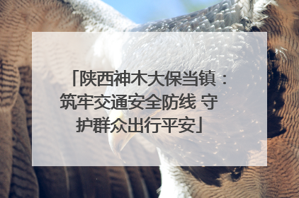 陕西神木大保当镇：筑牢交通安全防线 守护群众出行平安