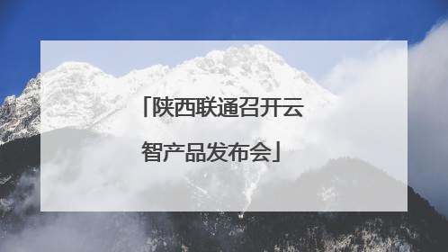 陕西联通召开云智产品发布会