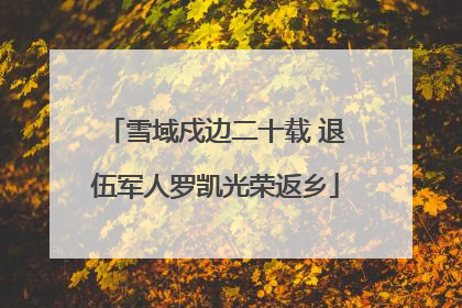 雪域戍边二十载 退伍军人罗凯光荣返乡