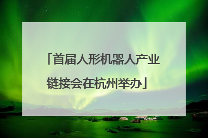 首届人形机器人产业链接会在杭州举办