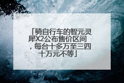 骑自行车的智元灵犀X2公布售价区间，每台十多万至三四十万元不等
