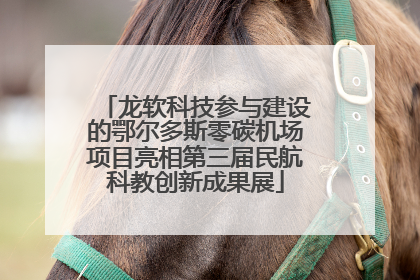 龙软科技参与建设的鄂尔多斯零碳机场项目亮相第三届民航科教创新成果展