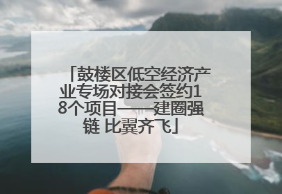 鼓楼区低空经济产业专场对接会签约18个项目——建圈强链 比翼齐飞