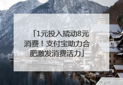 1元投入撬动8元消费！支付宝助力合肥激发消费活力
