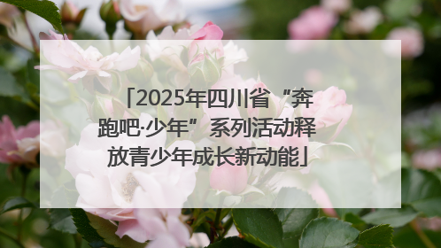 2025年四川省“奔跑吧·少年”系列活动释放青少年成长新动能