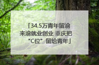34.5万青年留渝来渝就业创业 重庆把“C位”留给青年