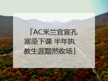 AC米兰官宣孔塞桑下课 半年执教生涯黯然收场
