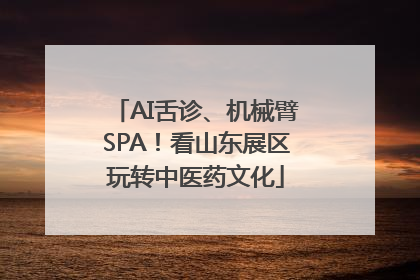 AI舌诊、机械臂SPA！看山东展区玩转中医药文化