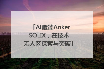 AI赋能Anker SOLIX，在技术无人区探索与突破